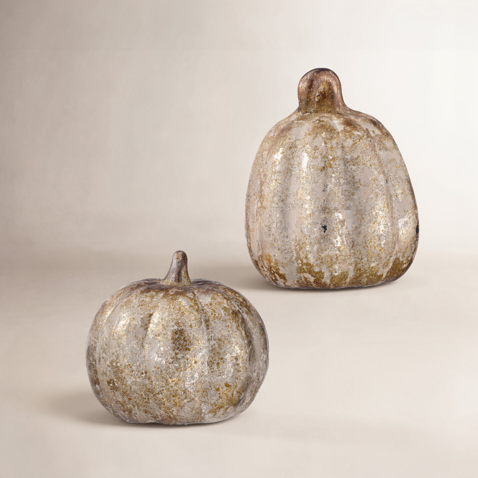 6-6.5" Tc Aged Pumpkin Set of 2