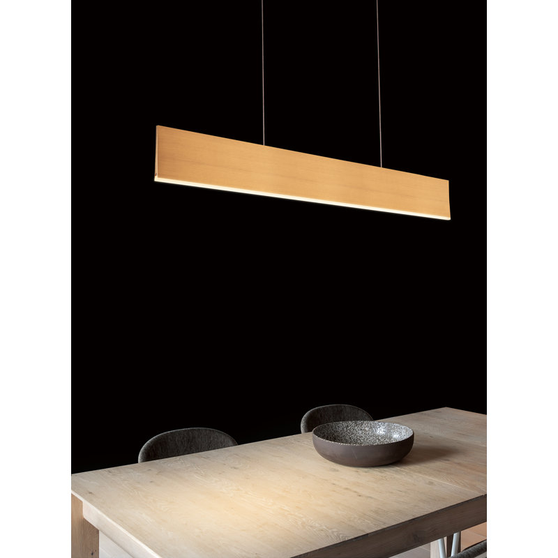 Luminaire suspendu 1 lumière DEL Kayala, Or brossé