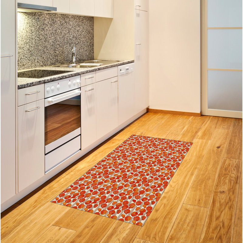 Floral High Density Long Fiber Poly Threads Decorative Area Rug Carpet, Rectangle 4' x 5'8"