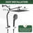 All Metal Rain Shower Head,10 Spray High Pressure Showerhead Combo,Shower Filter Head-119687957
