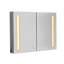 Armoire à DEL rectangulaire avec miroir