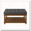 Upholstered Tufted Linen Ottoman Coffee Table-194750472-194750483
