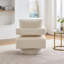 Fauteuil d'appoint pivotant à dossier creux et accoudoirs l 29,12 po-1913578874