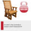 Fauteuil oscillant traité Amish Casual 600 lb-72018308