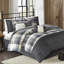 Ridge 7 Piece Herringbone Comforter Set-23509386-23509389