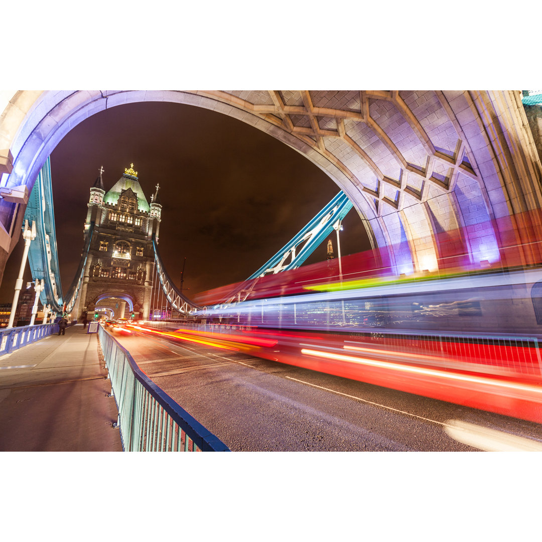 Tower Bridge bei Nacht von William87 - Leinwanddrucke auf Leinwand