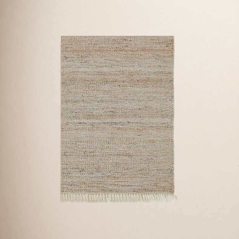 Tapis intérieur / extérieur naturel tissé à la main Cassandra, Rectangle 8 pi x 10 pi