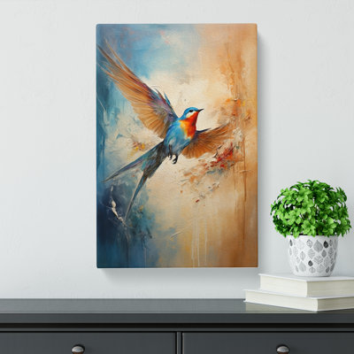 Swallow Gestural No.2 - Wrapped Canvas