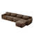 Tissu chocolat