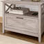 Table de chevet 32 po avec tiroir, conception X, style campagne, gris délavé-1605685234