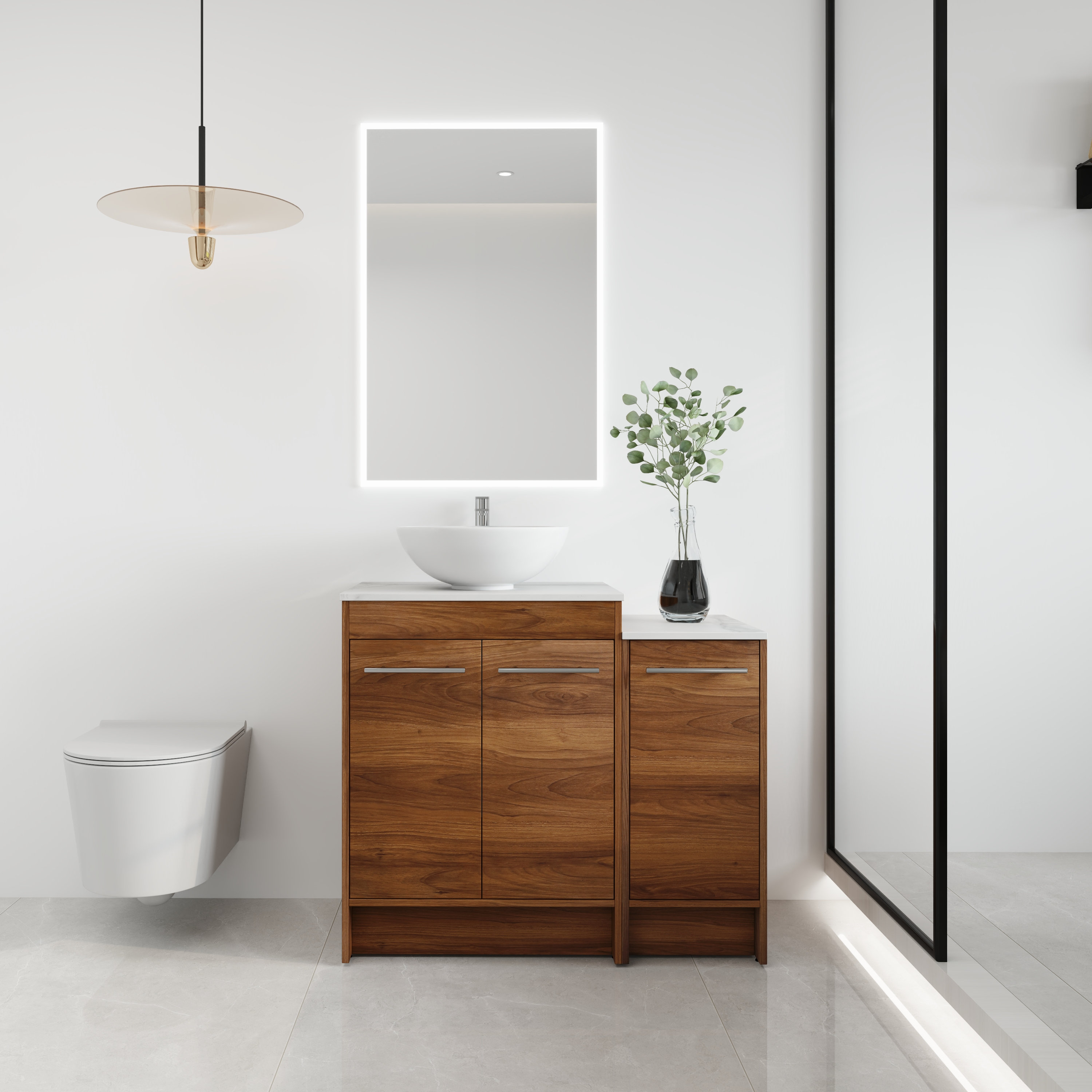 Latitude Run?? 36'' Single Ceramic Sink Freestanding Bathroom Vanity ...