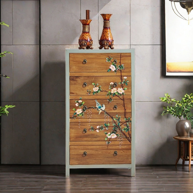 Commode décorative peinte à la main