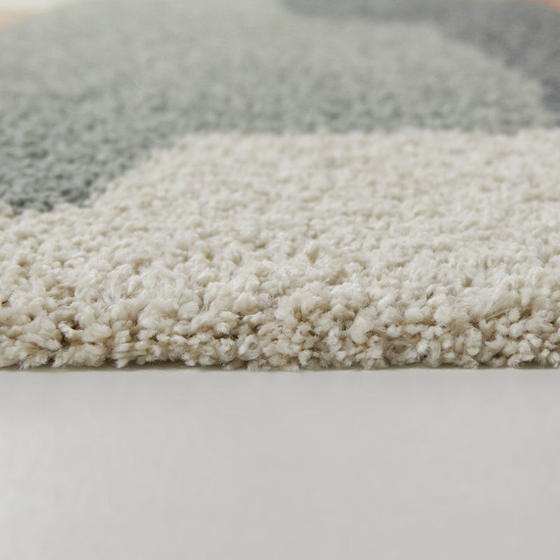 Clematine Abstract Shag Area Rug, Rectangle 7'10" x 10'