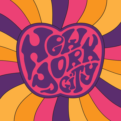 Kentwain " New York City.Classic Psychedelic 60S And 70S Lettering " by Klauskunstler
