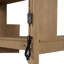 Lit mezzanine simple en bois avec bureau intégré, DEL, tablettes de rangement, armoires et escalier, noyer