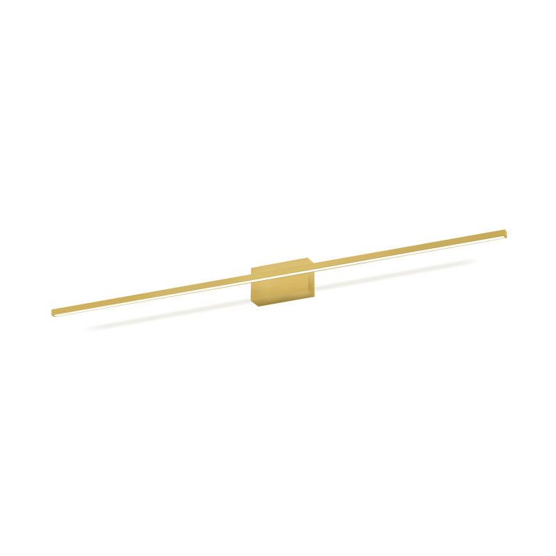 Barre d'éclairage de salle de bain 1 lumière DEL à intensité variable Vega, Or brossé