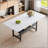 A 71 * 35.4 Inch Dining Table With A Tabletop Cleverly Pieced Together By Four White Textured MDF Boards. The Desktop Has A 43.3 * 19.7 Storage Platform. Very Suitable For Family Gatherings,Etc-249118914