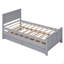 Lit plateforme simple avec lit gigogne et tiroirs-1884273481