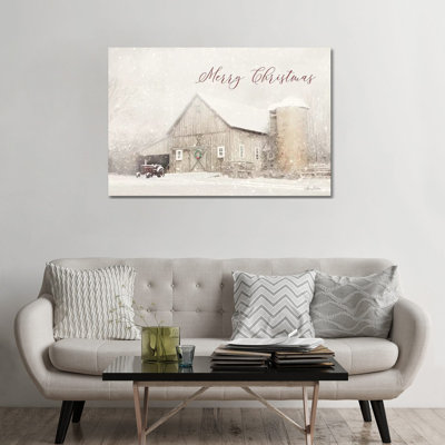 Merry Christmas Farm- Gallery-Wrapped Canvas Giclée