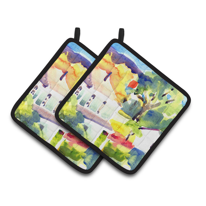 Caroline's Treasures Houses Polyester Potholder