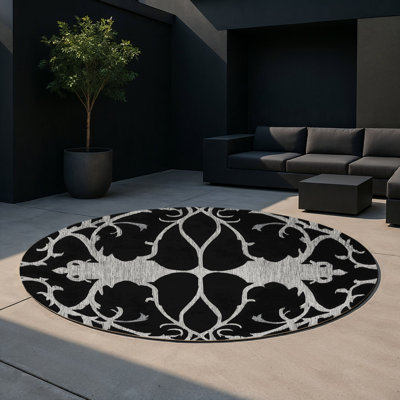 Tapis intérieur et extérieur rose Shadow