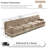Chesterfield 3‑Piece Sofa Set (Camel)