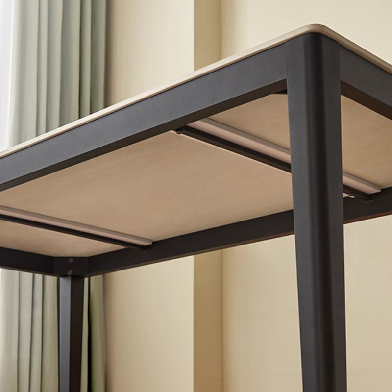 Merijn Metal Base Dining Table, 29.92"H x 62.99"L x 31.49"W