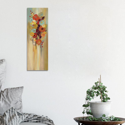 «Tall Autumn Flowers II» par Silvia Vassileva, reproduction d'art panoramique sur toile