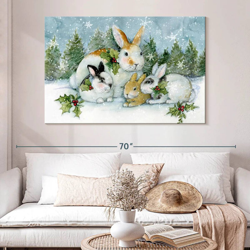 Enchanted Bunnies I, 34" H x 51" W