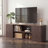 70" Fluted TV Stand for TVs Up to 80", Faux Marble Top & 1.97" Panels, Modern Media Console Entertainment Center-124391303