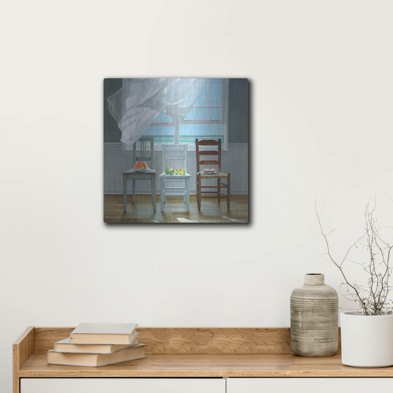 "Thérapie de plage" par Karen Hollingsworth, H 12 po x l 12 po