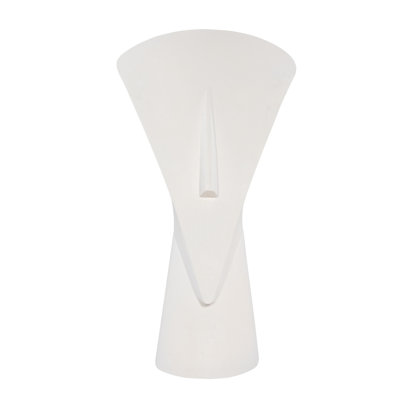 Cycladic Head, Sculpture, Triangle, White Stone