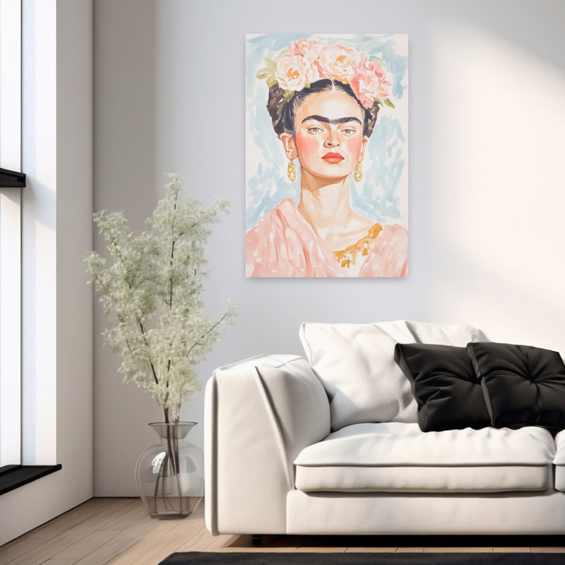 Art contemporain, art floral délicat et traditionnel, H 36 po x l 24 po