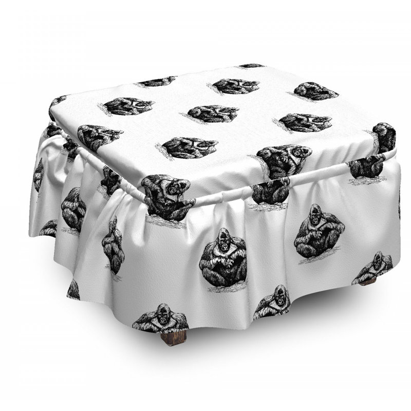 Box Cushion Ottoman Slipcover