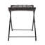 Tabouret pliable en cuir et métal-1767290197