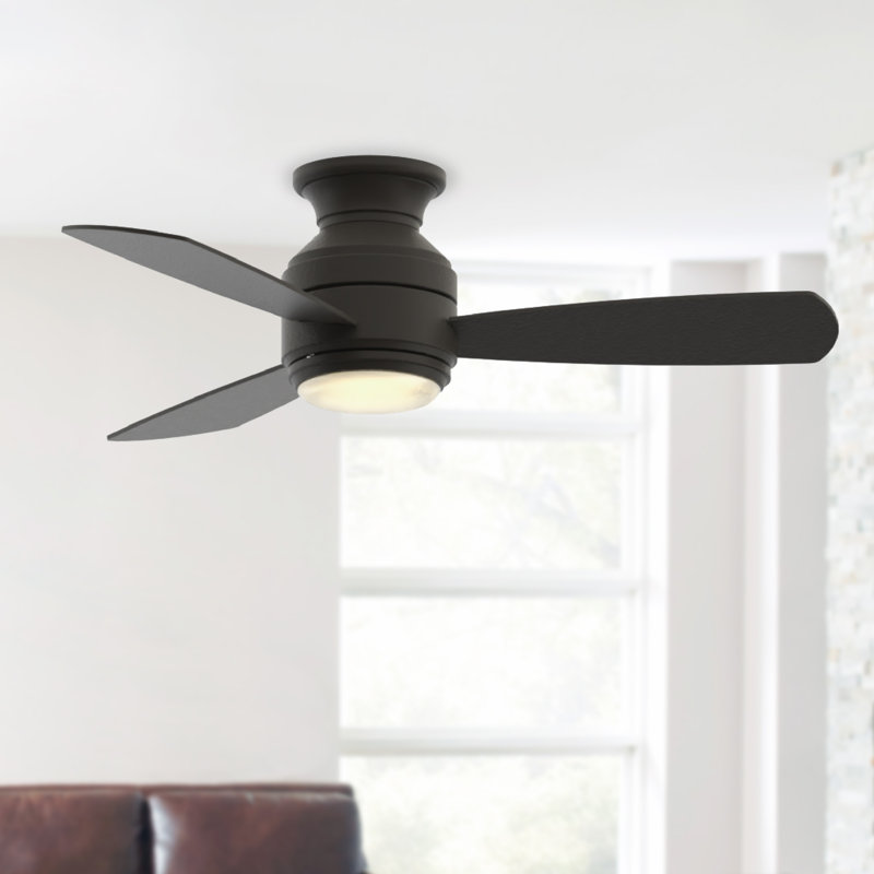 Lasky 44'' Ceiling Fan with LED Lights, Matte Greige