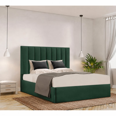 Besar Upholstered Ottoman Storage Bed