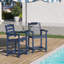 Ensemble de 2 chaises haute Adirondack avec table de connexion-1321635179