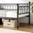 Twin Size Heavy Duty Metal Daybed Frame with Steel Slat Support, Space-Saving Sofa Bed for Living Room, Bedroom or Apartment - Black (Daybed Only)