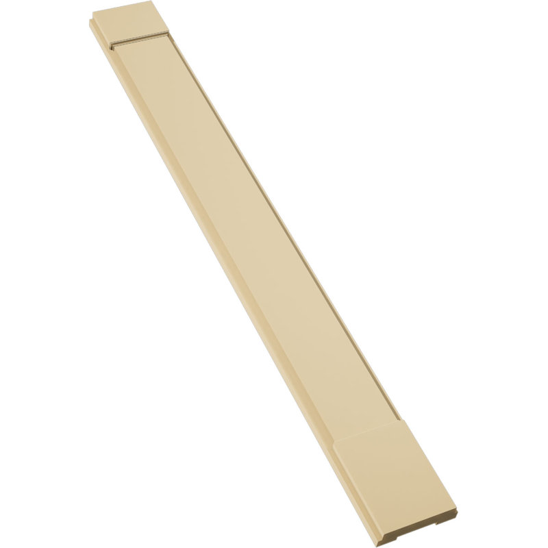 Pilastre simple en uréthane Signature avec majuscule et base, brun clair apprêté, 8 po x 72 po x 2 po, Standard