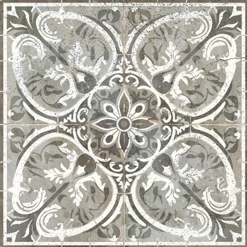 Gray and White 12x12 Vinyl Peel and Stick Mosaic Tile Set
