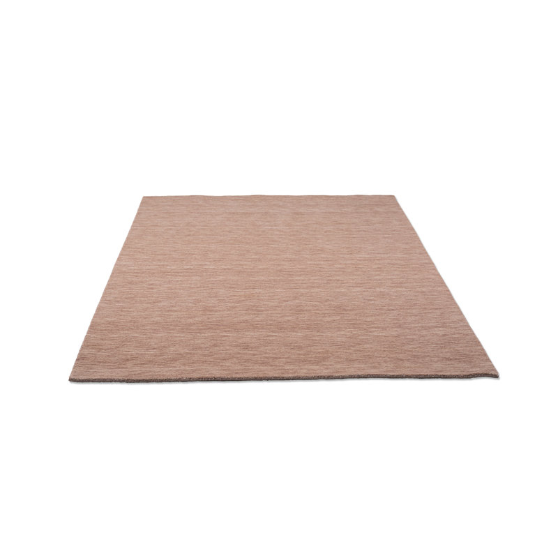 Rectangular Uniform Color Wool Hand Woven Area Rug, Rectangle 140cm x 200cm
