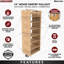Organisateur de garde-manger escamotable en bois avec fermeture en douceur-102673816