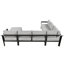 Ensemble de canapé modulaire d'extérieur en U avec coussins de 5,9 po d'épaisseur-1944251243