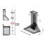 Hotte murale convertible 42 pouces 400 CFM-1303727218