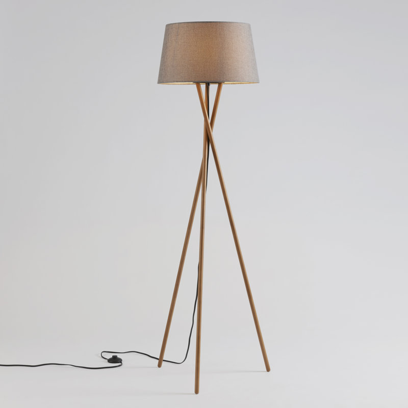 Lampe trépied 61 po Dejong, Anthracite