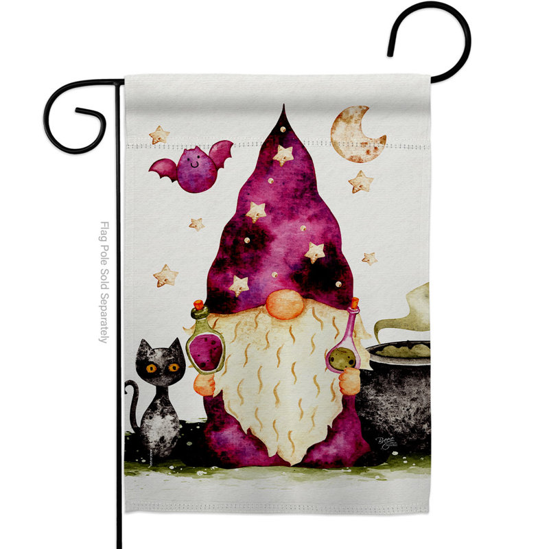 Drapeau de jardin 19 po x 13 po Poison Gnome