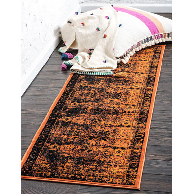 Tapis oriental majestueux noir