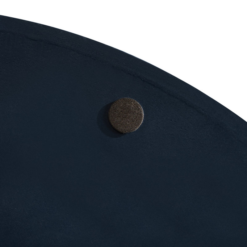 Plateau Norvan, Diamètre de 15,5 po, Bleu marine / argent