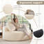 Fauteuil demi-tonneau rembourré Addisin-594029194